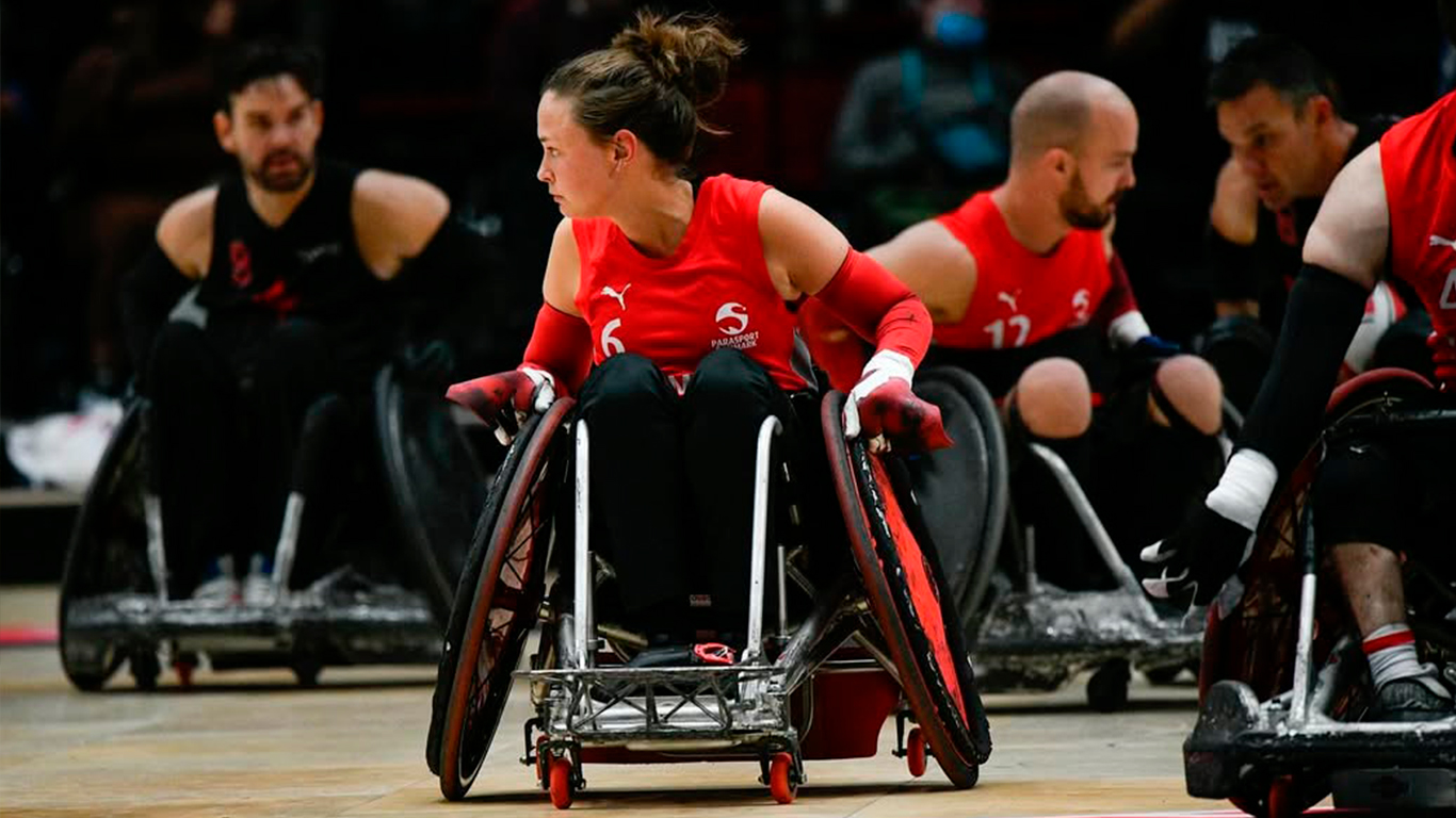 Sofie Skoubo during a match