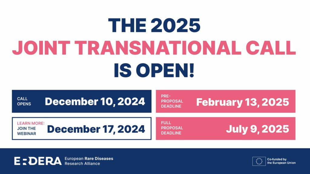 ERDERA Launches the 2025 Joint Transnational Call for Proposals on Rare Disease Therapies