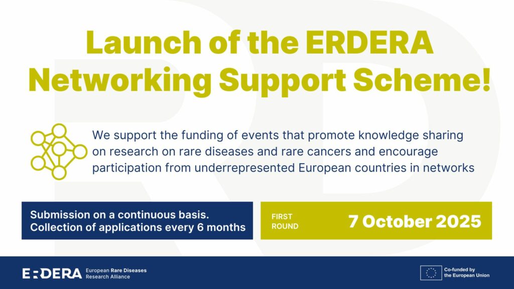 ERDERA’s Networking Support Scheme opens to forge new rare disease and rare cancer alliances
