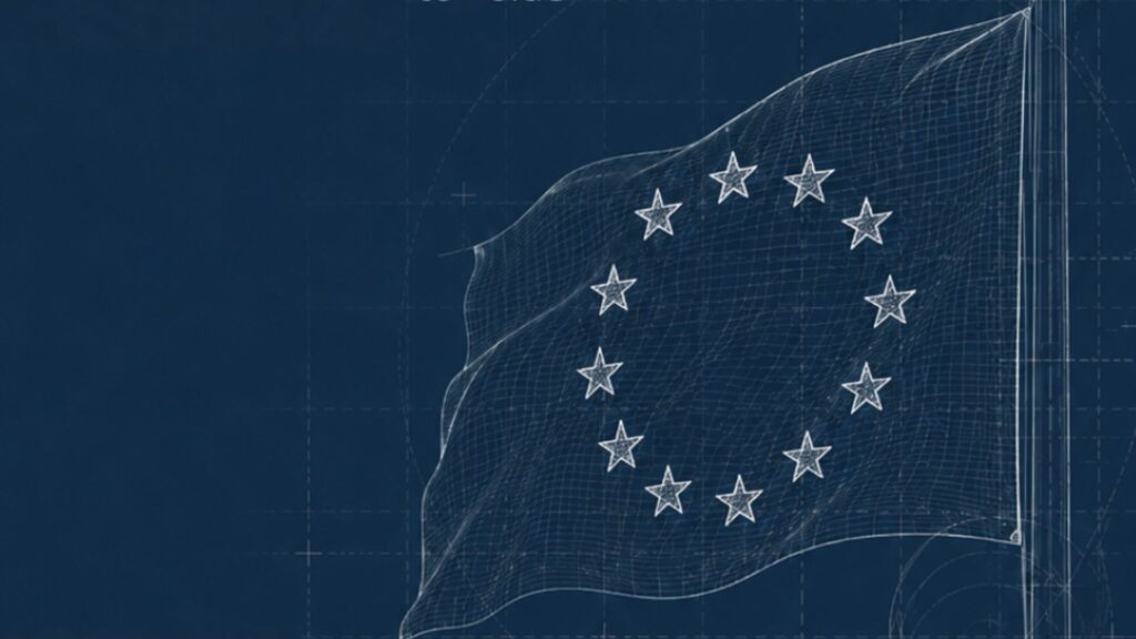 Blueprint EU flag