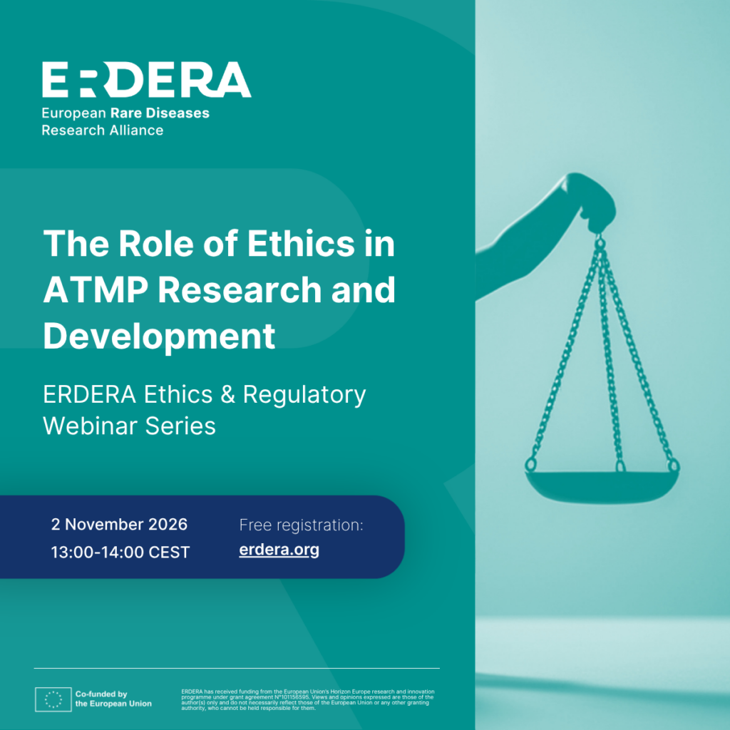 ERDERA Ethics & Regulatory webinar series: The Role of Ethics in ATMP Research and Development