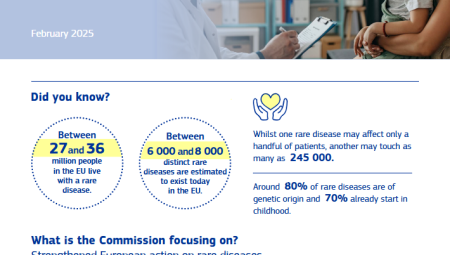 Factsheet - EU delivering on rare diseases for patients and families