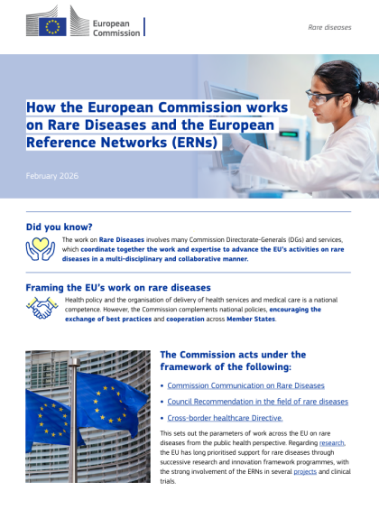 Factsheet – How the European Commission works on Rare Diseases and the European Reference Networks (ERNs)