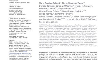 Engaging children, adolescents and young adults living with rare diseases as research partners: practical considerations for meaningful involvement