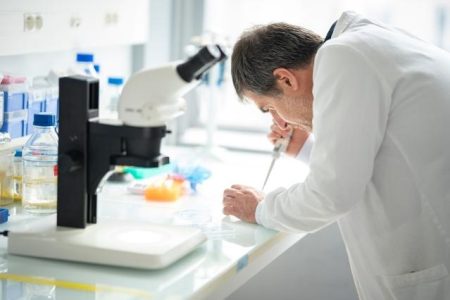 man working in a lab