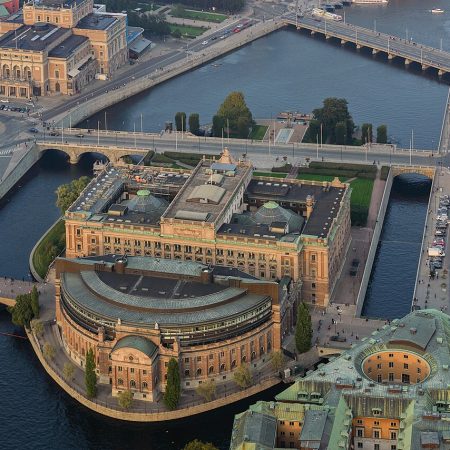 Sveriges riksdag (house of parlament).